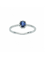 Anello Miluna Donna in Oro bianco Zaffiro 0.43 Ct LID3360 - LID3360
